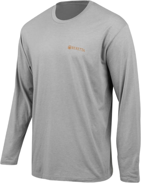 Beretta Walk Em T-Shirt - Men's Long Sleeve Stone Heather Large