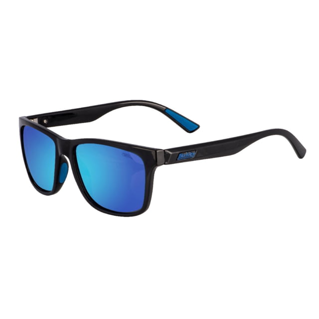 Berkley BER003 Sunglasses Black Frame Blue Mirror Grey Base Lens - Berkley