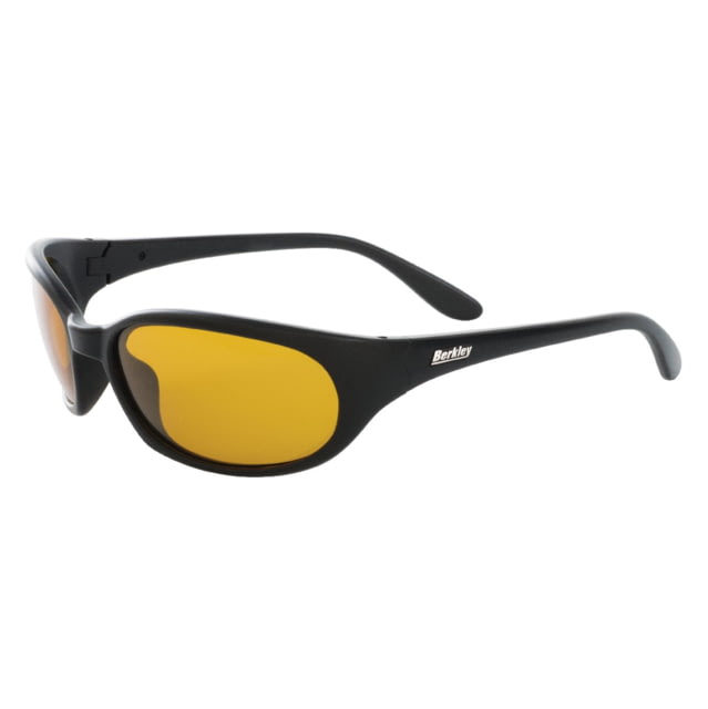 Berkley Eufaula Sunglasses Matte Black Frame Amber Lens - Berkley