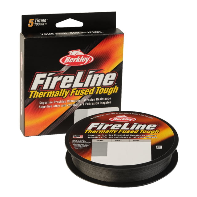Berkley FireLine Superline 0.012in/0.30mm 20lb/9kg 125yd/114m 8 lb Smoke 0.012 in/0.30 mm