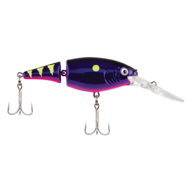 Berkley Flicker Shad Jointed Hard Bait Crankbait 1/3 oz 2 3/4in / 7cm 7ft-9ft / 2.1m-2.7m Hook Size 6 2 Hooks Firetail Chrome Candy 7