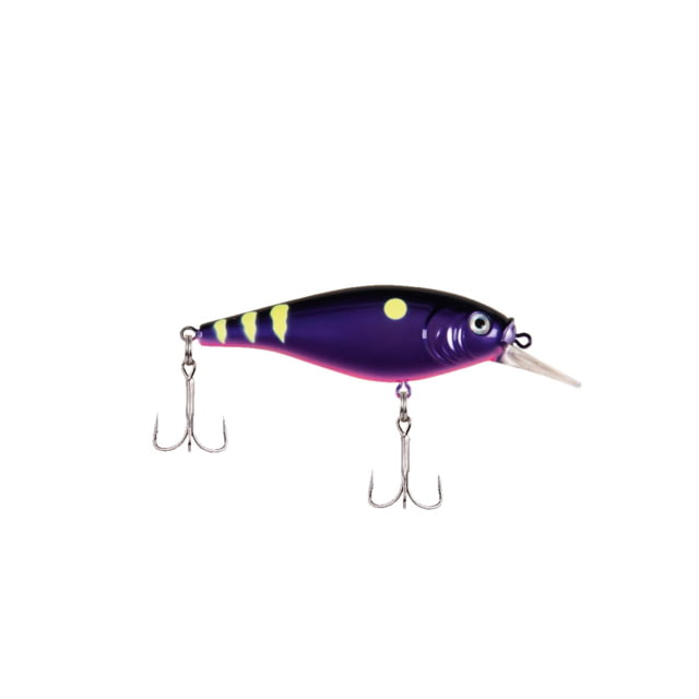 Berkley Flicker Shad Shallow Hard Bait Crankbait 1/6 oz 2in / 5cm 2ft-4ft / 0.5m-1.2m Hook Size 8 2 Hooks Firetail Chrome Candy 5