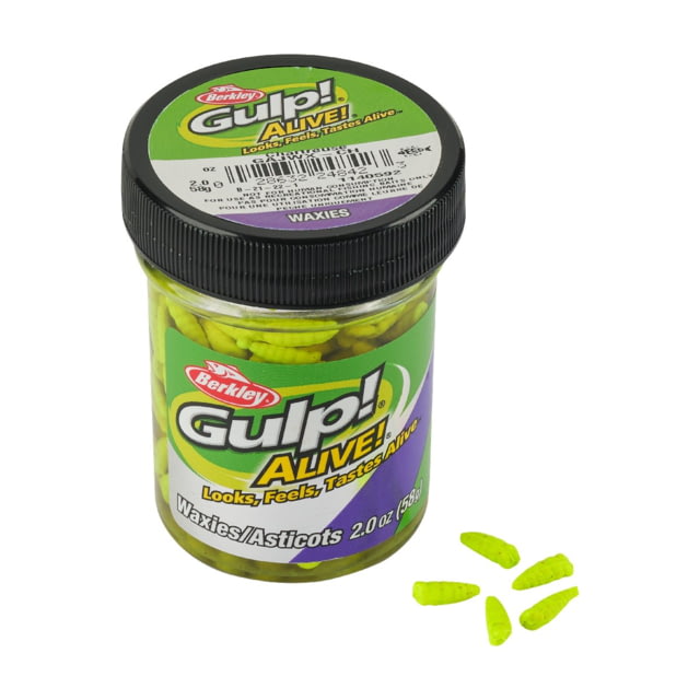 Berkley Gulp Alive Waxies 12mm Chartreuse