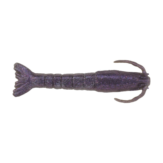 Berkley Gulp Saltwater Shrimp Soft Bait 3in 6 Pack Purple Chrome