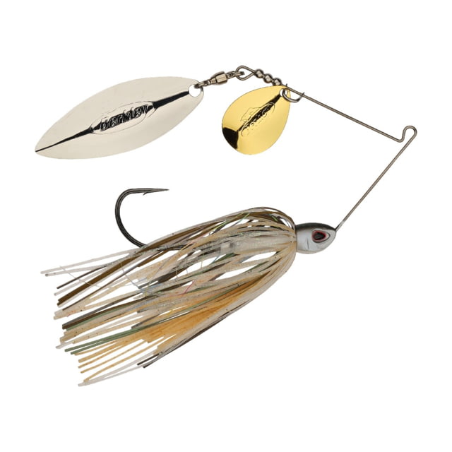 Berkley Power Blade Compact Colorado/Willow Spinnerbait 1/2oz Herring/Gold + Silver