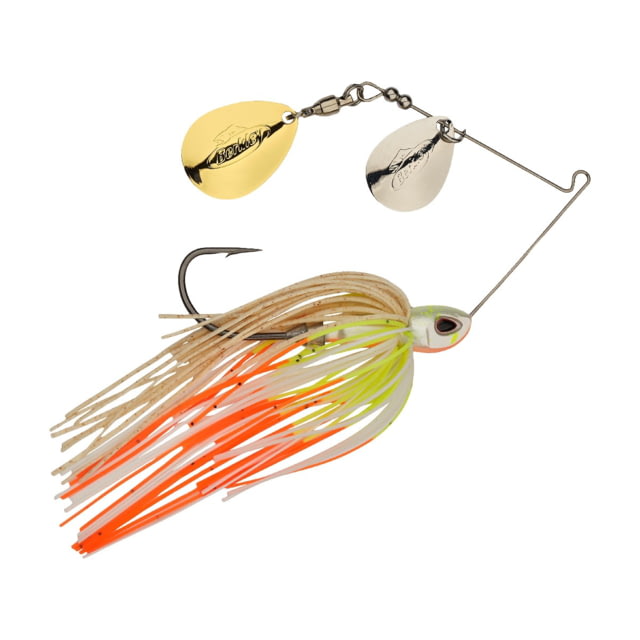 Berkley Power Blade Compact Double Colorado Spinnerbait 3/8oz Coleslaw/Silver + Gold