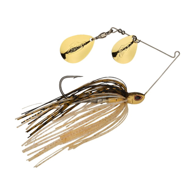 Berkley Power Blade Compact Double Colorado Spinnerbait 3/8oz Golden Shiner/Gold + Gold