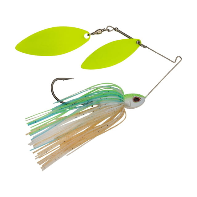 Berkley Power Blade Compact Double Williw Spinnerbait 3/4oz Pretty One/Chartreuse + Chartreuse