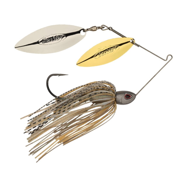 Berkley Power Blade Compact Double Williw Spinnerbait 3/4oz Silver Bullet/Gold + Silver