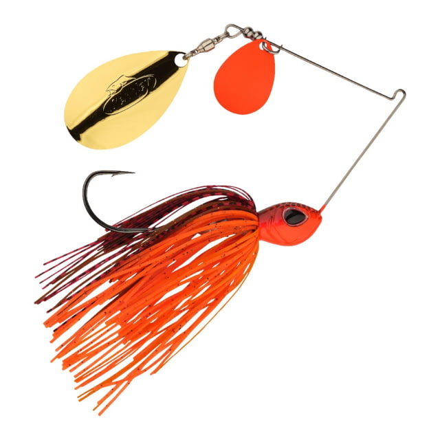 Berkley Power Blade Standard Colorado/Indiana Spinnerbait 3/4oz Fire Craw/Orange + Gold