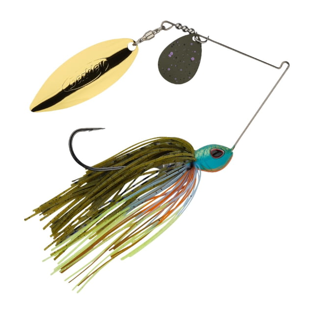 Berkley Power Blade Standard Colorado/Willow Spinnerbait 1/2oz Gill Spawn/Green Pumpkin + Gold