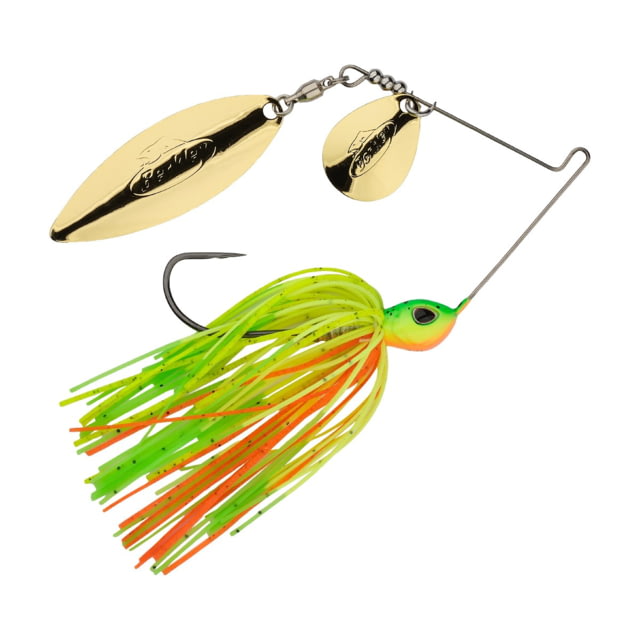 Berkley Power Blade Standard Colorado/Willow Spinnerbait 1/4oz Firetiger/Gold + Gold