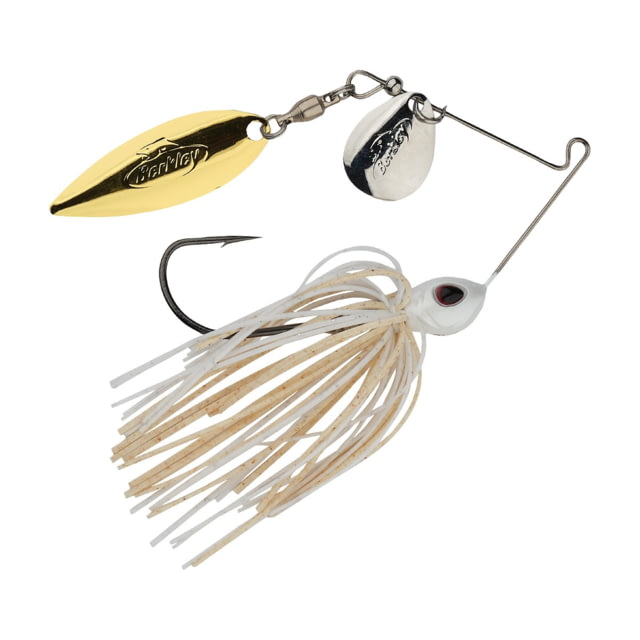 Berkley Power Blade Standard Colorado/Willow Spinnerbait 3/16oz White/Silver + Gold