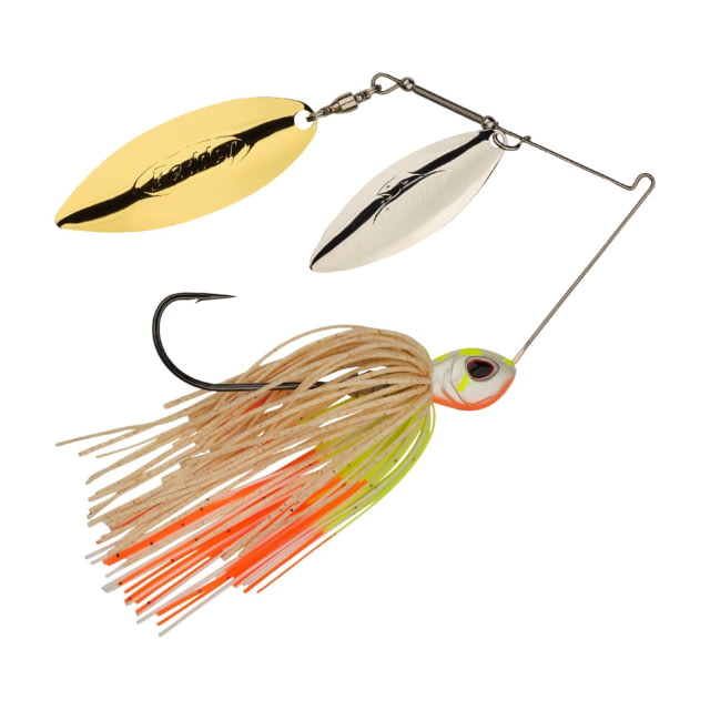Berkley Power Blade Standard Double Willow Spinnerbait 1/2oz Coleslaw/Silver + Gold