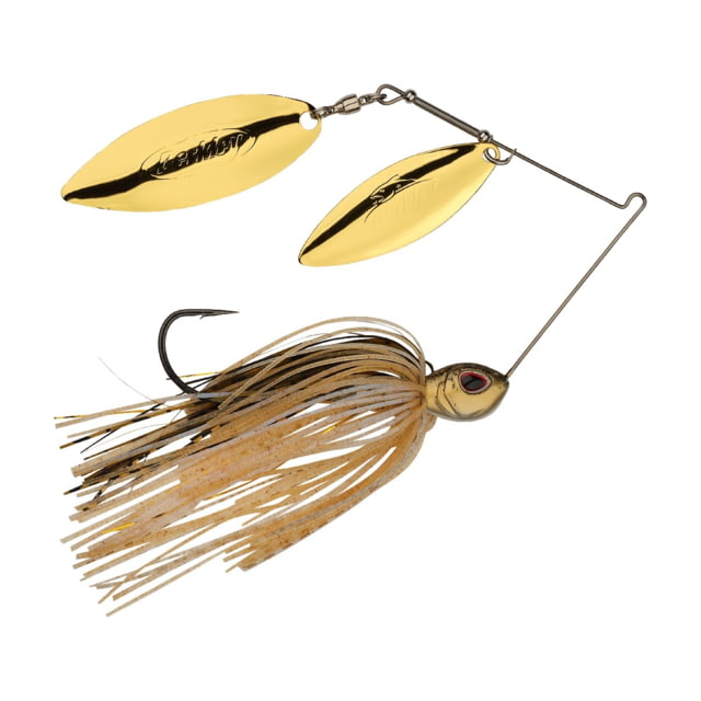 Berkley Power Blade Standard Double Willow Spinnerbait 1/2oz Golden Shiner/Gold + Gold