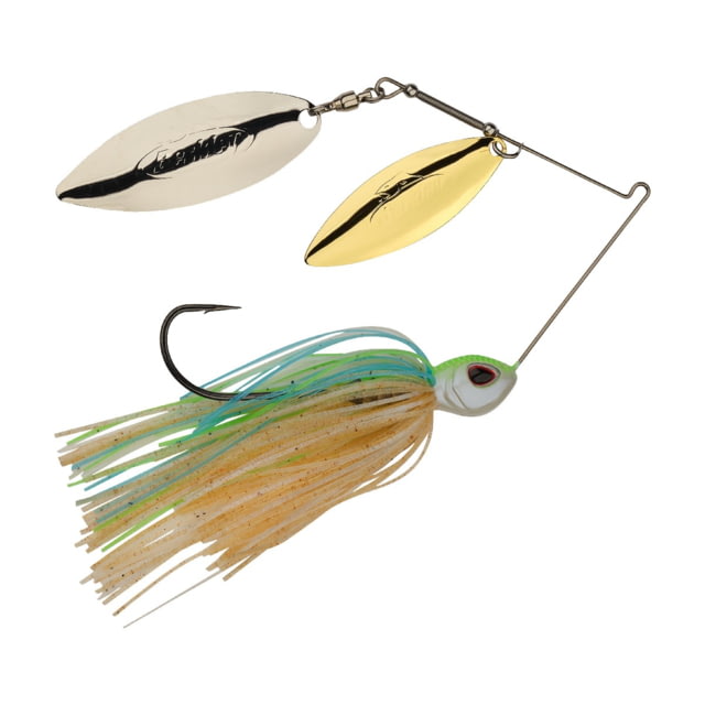 Berkley Power Blade Standard Double Willow Spinnerbait 1/2oz Pretty One/Gold + Silver