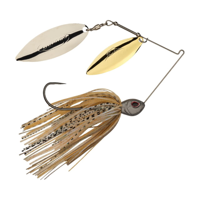 Berkley Power Blade Standard Double Willow Spinnerbait 1/2oz Silver Bullet/Gold + Silver