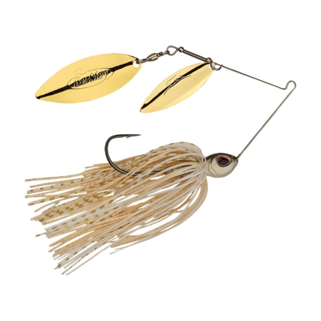 Berkley Power Blade Standard Double Willow Spinnerbait 3/8oz Crypto/Gold + Gold