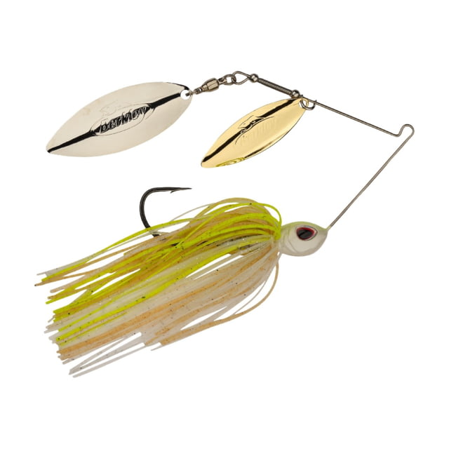 Berkley Power Blade Standard Double Willow Spinnerbait 3/8oz E2 Magic/Gold + Silver