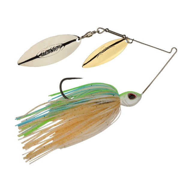 Berkley Power Blade Standard Double Willow Spinnerbait 3/8oz Pretty One/Gold + Silver