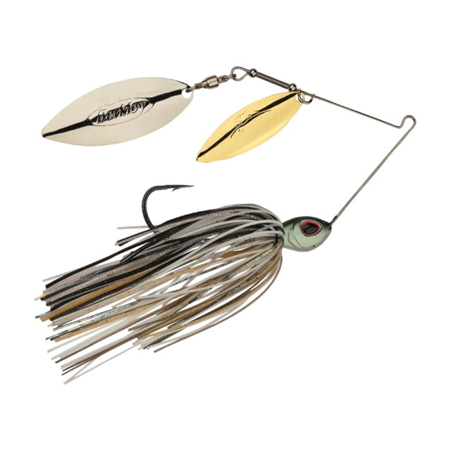 Berkley Power Blade Standard Double Willow Spinnerbait 3/8oz Shad Spawn/Gold + Silver