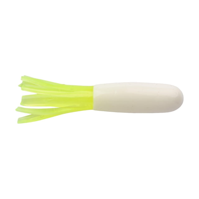 Berkley PowerBait Atomic Tubes Soft Bait Lures 20 Pack 1.5in White Chartreuse