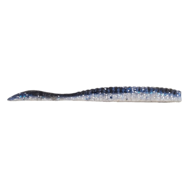 Berkley PowerBait MaxScent Flat Worm 3.6in 10 Pack Black Shiner