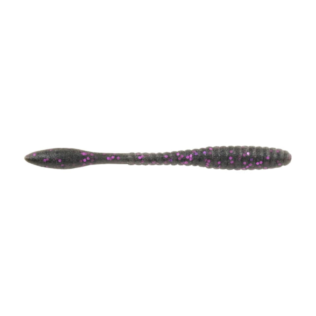 Berkley PowerBait MaxScent Flat Worm 4.5in 8 Pack Smoke Black Purple