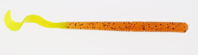 Berkley PowerBait Power Worms Soft Bait 4in 15 Pack Pumpkin Chartreuse