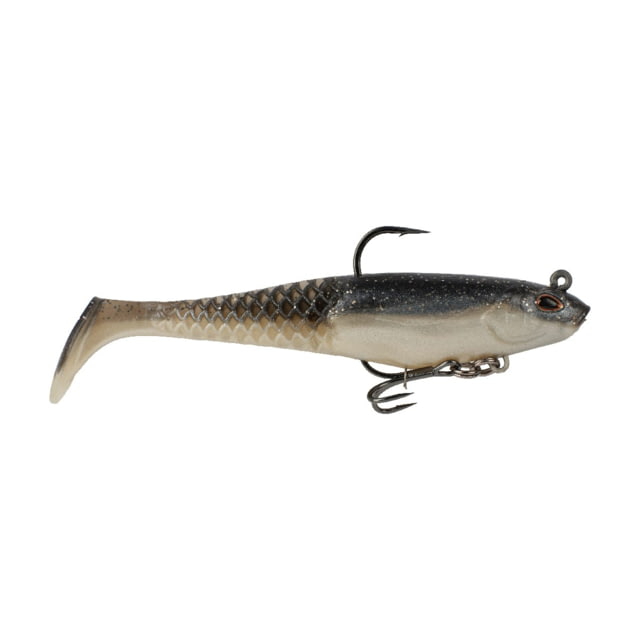 Berkley PowerBait Saltwater Pre-Rigged Cullshad Soft Bait 4in Black Shad