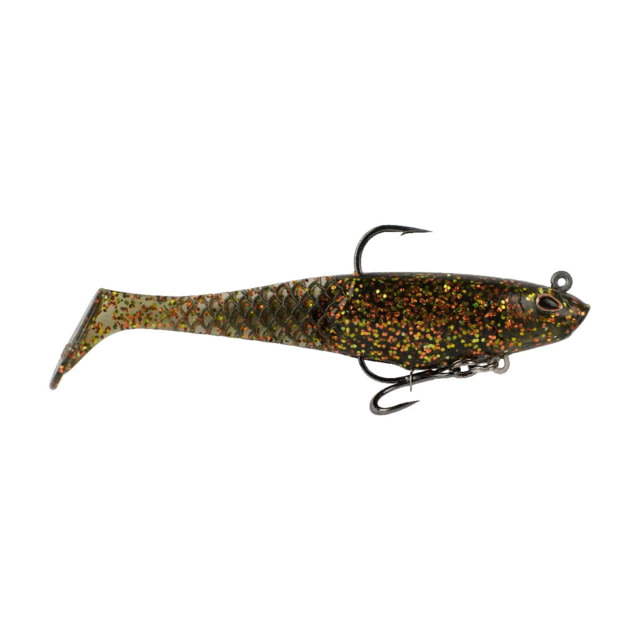 Berkley PowerBait Saltwater Pre-Rigged Cullshad Soft Bait 4in Dark Night