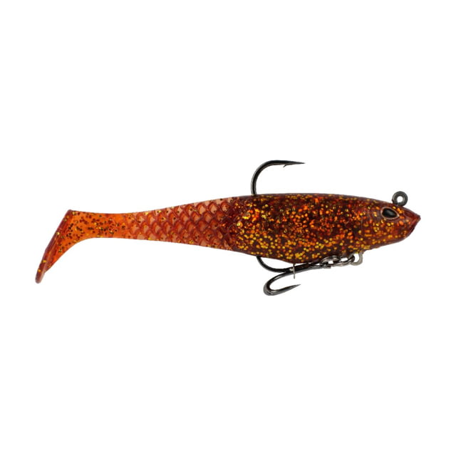 Berkley PowerBait Saltwater Pre-Rigged Cullshad Soft Bait 4in Root Beer Gold