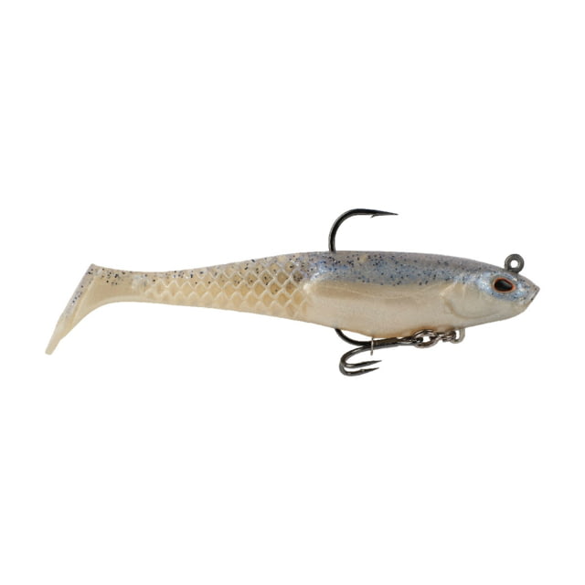 Berkley PowerBait Saltwater Pre-Rigged Cullshad Soft Bait 6in Chrome Flash