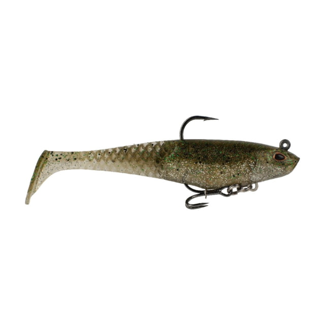 Berkley PowerBait Saltwater Pre-Rigged Cullshad Soft Bait 6in Silver Flash