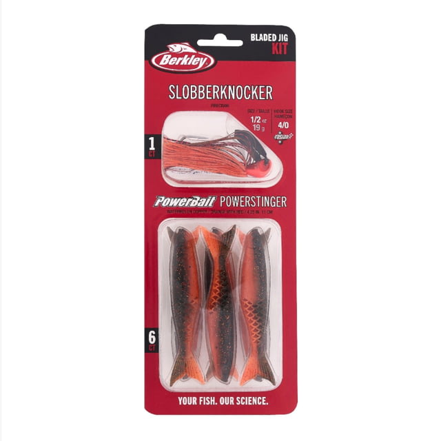 Berkley Slobberknocker And PowerStinger Kit 1/2oz 7 Pack Fire Craw