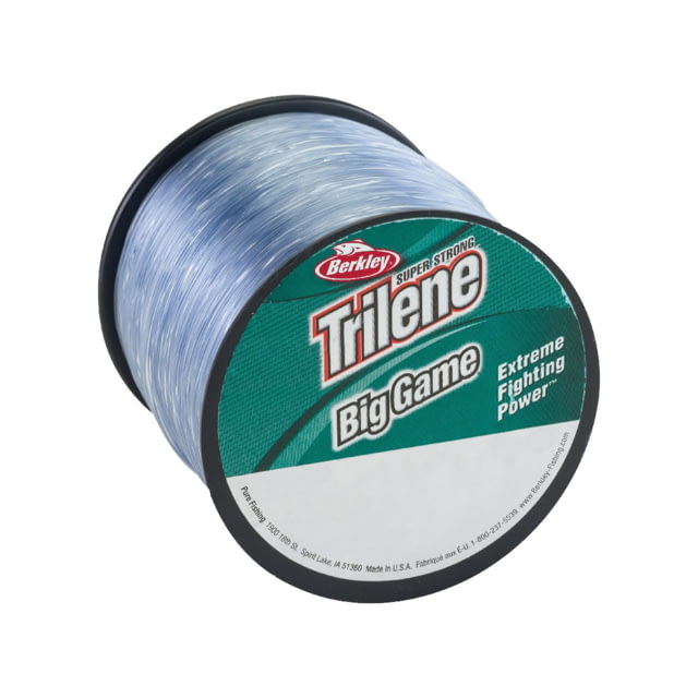 Berkley Trilene Big Game Mono 20lb 650yd Quarter Spool Steel Blue 0.018 in/0.45 mm