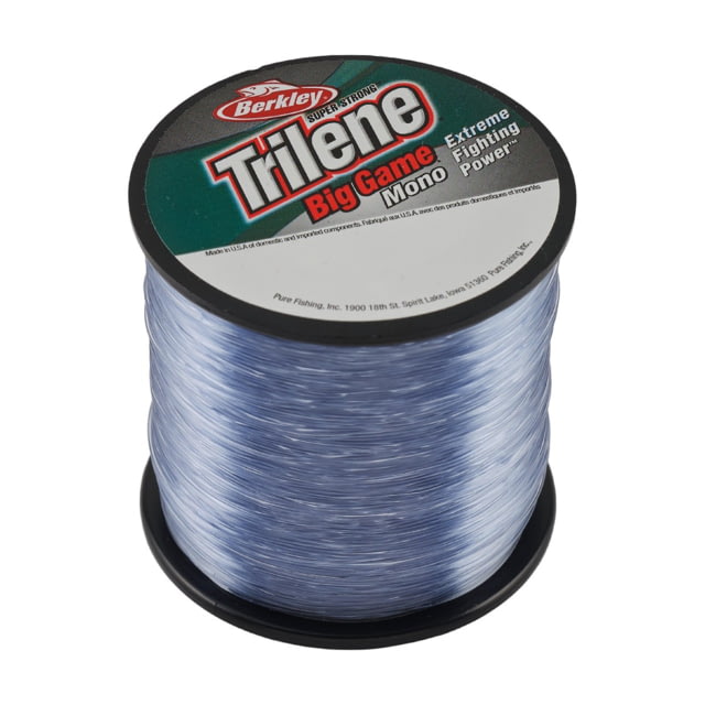 Berkley Trilene Big Game Mono 30lb 440yd Quarter Spool Steel Blue 0.022 in/0.55 mm