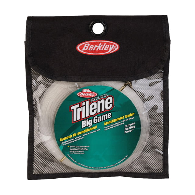 Berkley Trilene Big Game Mono Leaders Line 0.047in/1.19mm 150lb/68.0kg 110yd/100m Clear 0.047 in/1.19 mm
