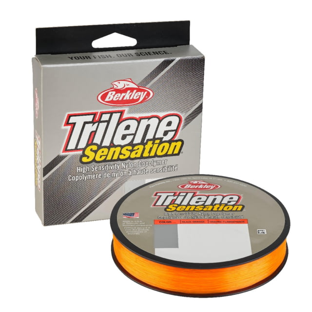 Berkley Trilene Sensation Filler Spool 0.008in/0.20mm 4lb/1.8kg 330yd/301m Blaze Orange 0.008 in/0.20 mm