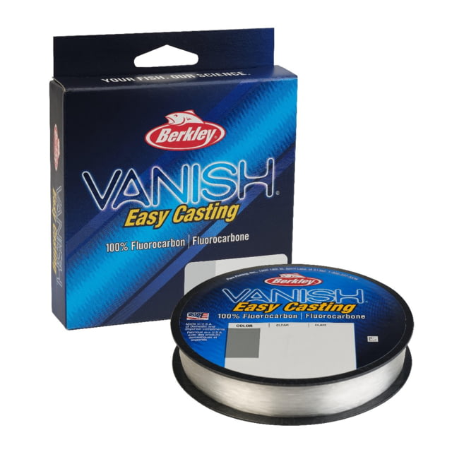 Berkley Vanish Fluorocarbon Line 12lb 250yd Filler Spool Clear 0.012 in/0.30 mm