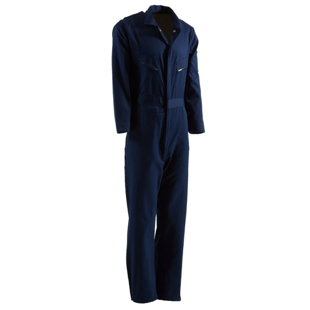 Berne Deluxe Unlined Coverall - Mens, Large, Short, Navy, 92021121147