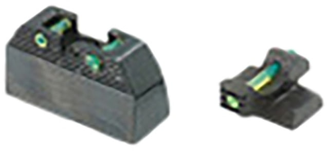 Bersa Talon Armament Fiber Optic Sights Thunder 380 Green Fiber Optic Front Sight Green Fiber Optic Rear Sight Black
