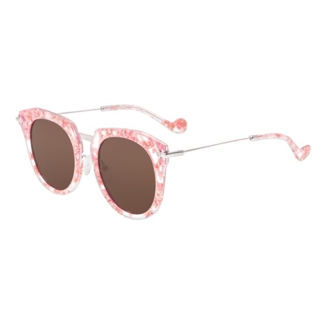 Bertha Aaliyah Polarized Sunglasses Pink Tortoise/Brown One Size - Bertha