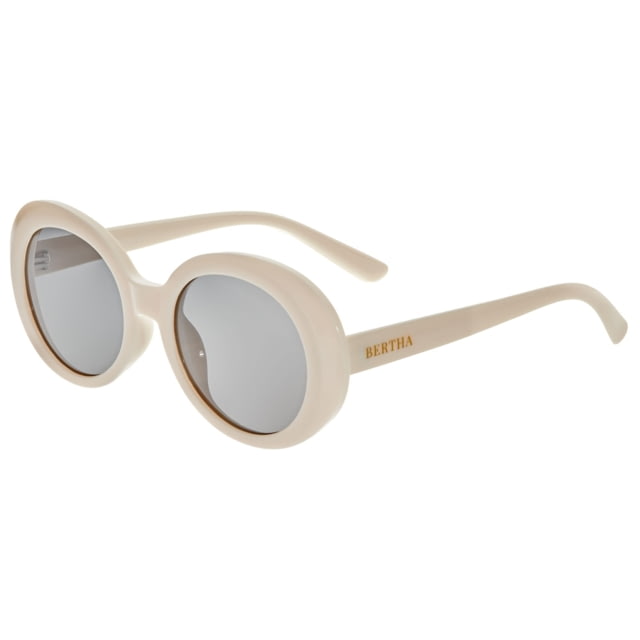 Bertha Annie Polarized Sunglasses - Women's Cream Frame Black Lens Cream/Black One Size - Bertha