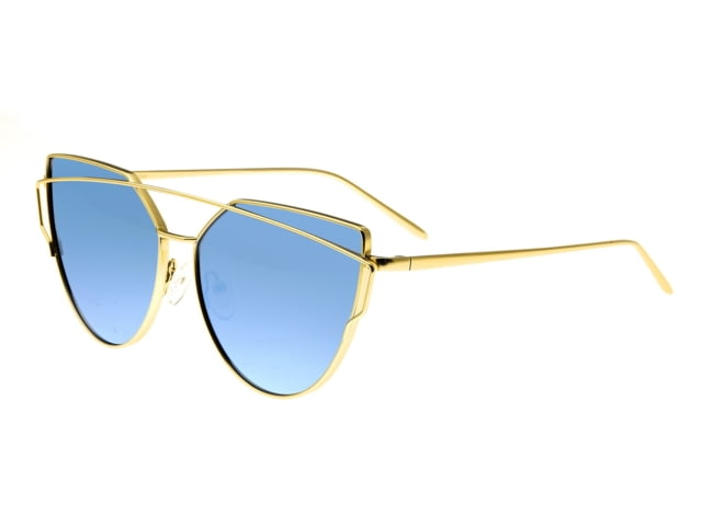 Bertha Aria Polarized Sunglasses Gold Frame Celeste Lens - Women's - Bertha