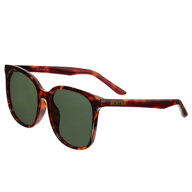 Bertha Avery Polarized Sunglasses - Women's Tortosle Frame Forest Green Lens Tortoise/Forest Green One Size - Bertha