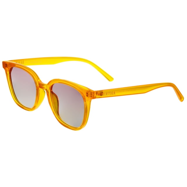 Bertha Betty Polarized Sunglasses - Women's Yellow Frame Pink Lens Yellow/Pink One Size - Bertha