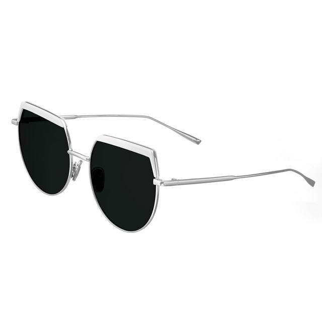 Bertha Callie Polarized Sunglasses White/Black One Size - Bertha
