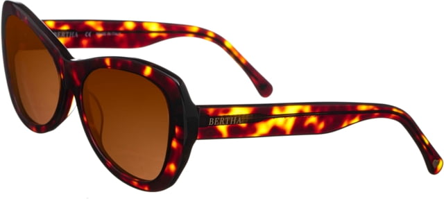 Bertha Celerie Handmade in Italy Sunglass - Women's Tortoise One Size - Bertha