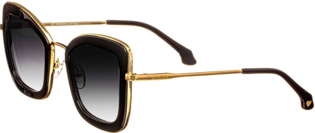 Bertha Delphine Handmade in Italy Sunglass - Women's Black One Size - Bertha